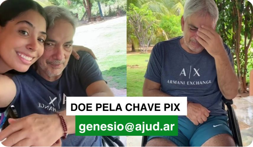 Banner Sem ajuda dos irmãos, Pietra de 20 anos cuida sozinha do pai que sofreu 3 AVCs e tem tumor no intestino. “Ajude a salvar meu pai. Eu te imploro